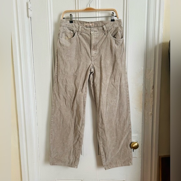 Levi’s Corduroy Baggy Dad Jeans Pants Warm Gray - Picture 3 of 8